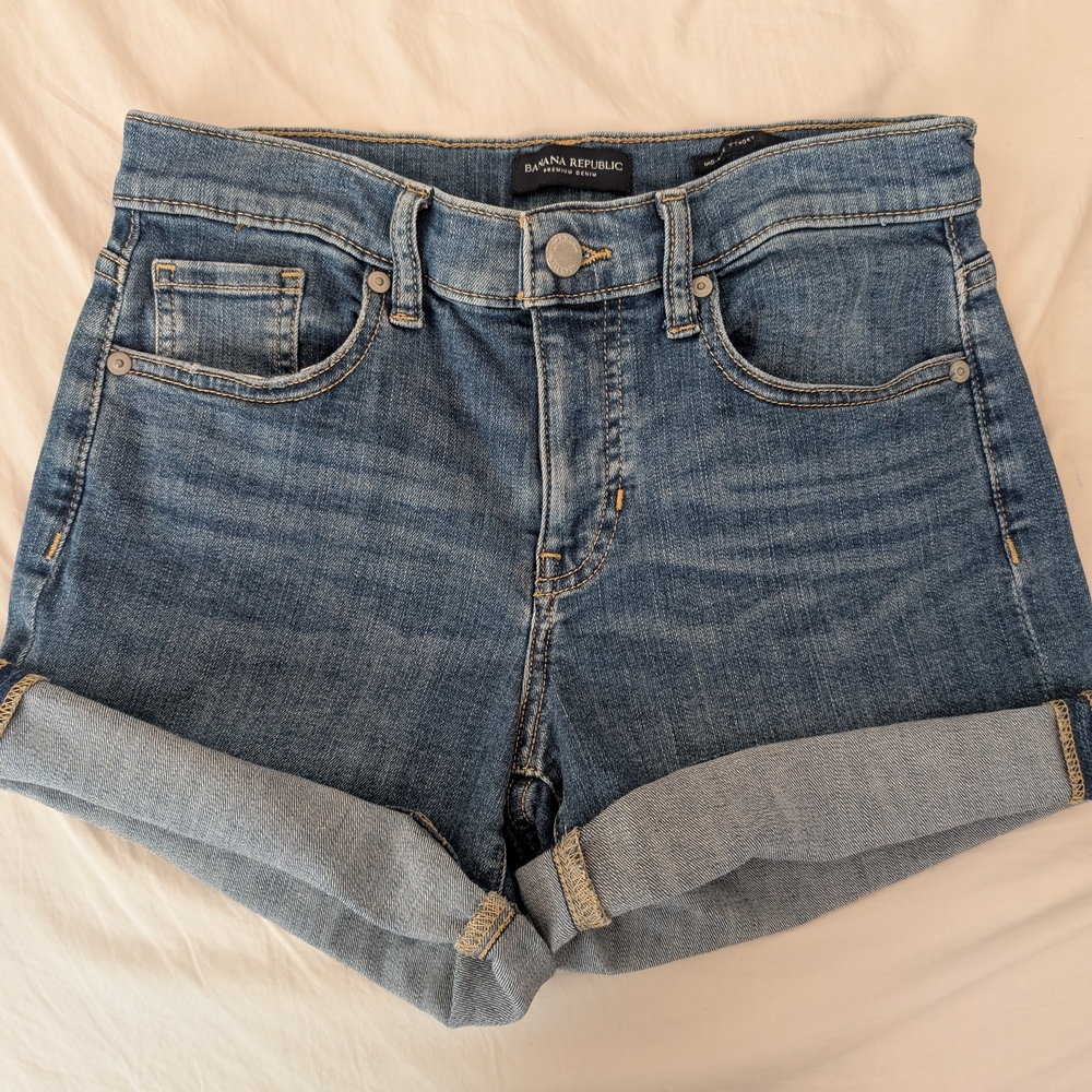 Banana Republic Classic Blue Denim Shorts